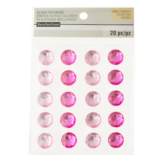 Pink &#x26; Fuchsia Rhinestone Stickers by Recollections&#x2122;